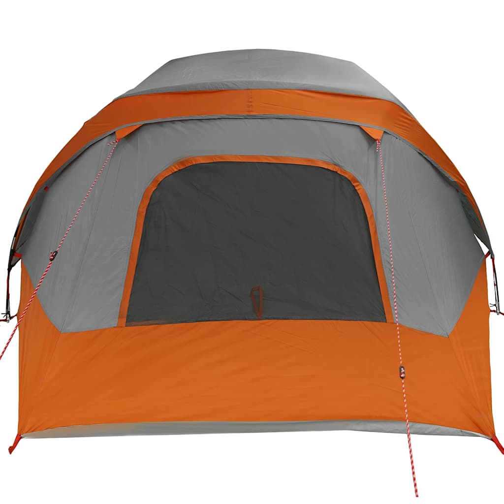 Tenda Familiare Cabina 6 Persone Grigia Arancione Impermeabile