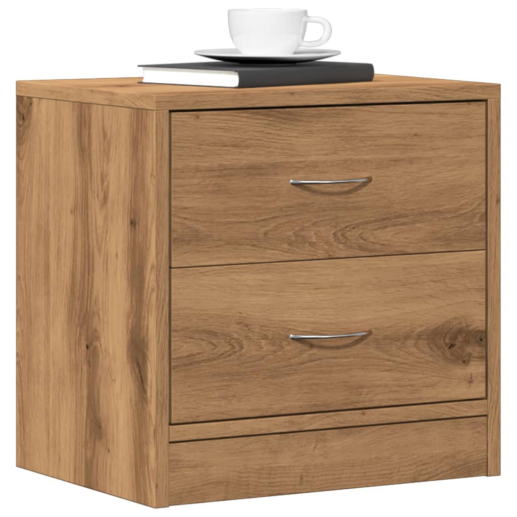 Comodini 2Pz 40X30X40 Cm In Legno Multistrato