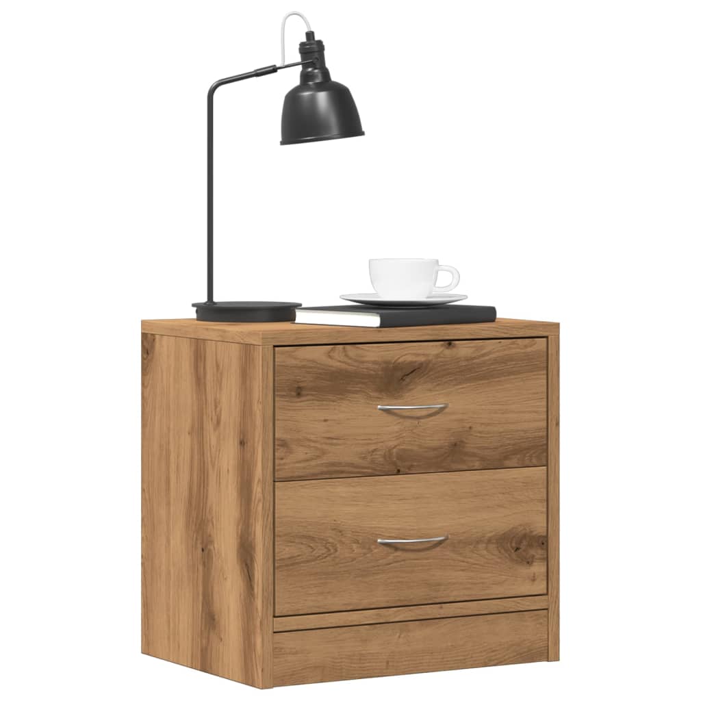Comodini 2Pz 40X30X40 Cm In Legno Multistrato