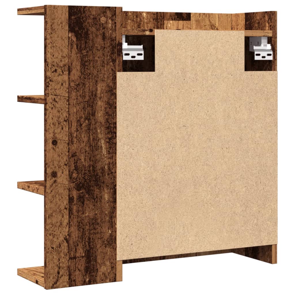 Mobile Da Bagno A Specchio 62,5X20,5X64 Cm Legno