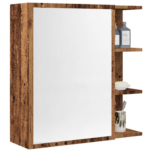 Mobile Da Bagno A Specchio 62,5X20,5X64 Cm Legno