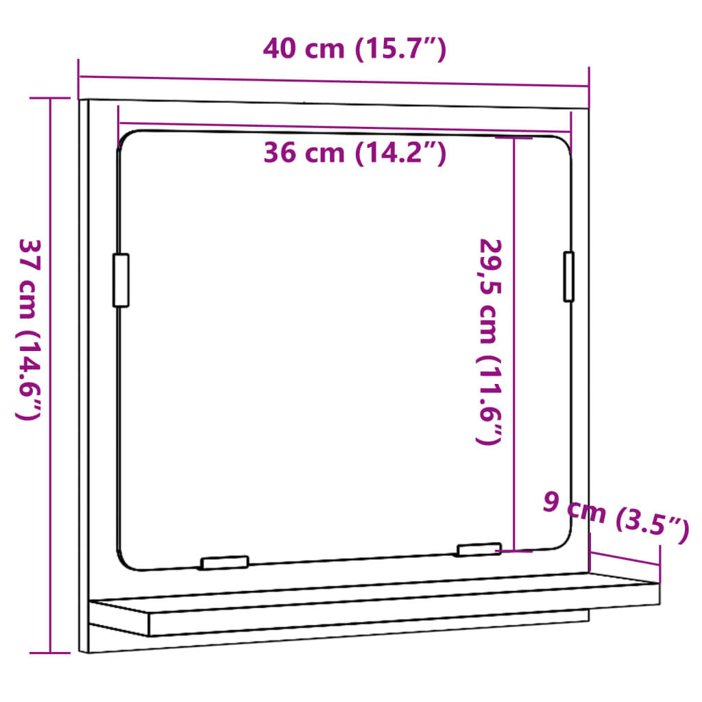 Mobile Bagno Con Specchio Truciolato