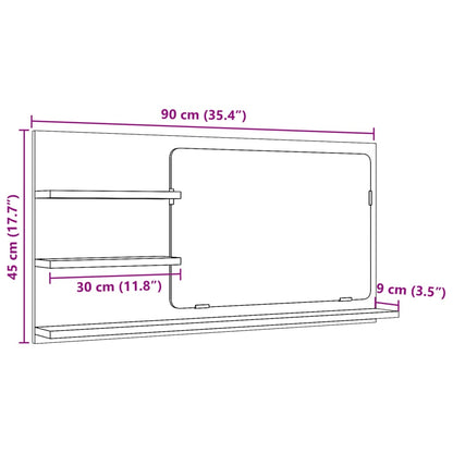 Mobile Da Bagno 90X11X45 Cm In Truciolato