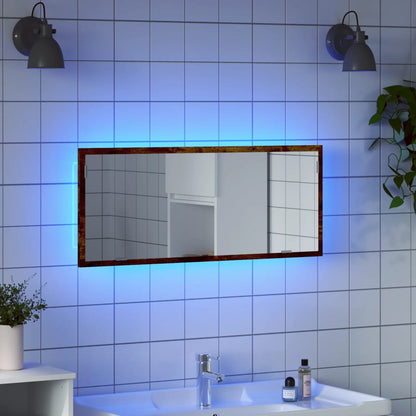 Specchio Da Bagno Con Led 100X8,5X37Cm Truciolato