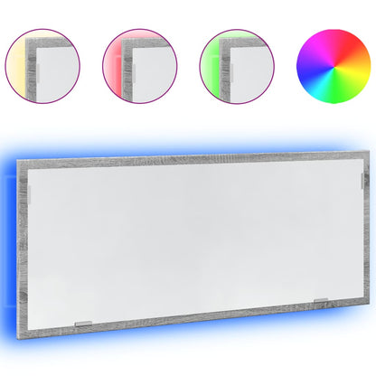 Specchio Da Bagno Con Led 100X8,5X37Cm Truciolato
