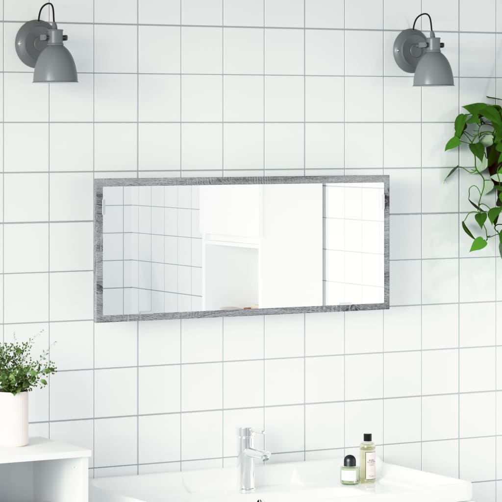 Specchio Da Bagno Con Led 100X8,5X37Cm Truciolato