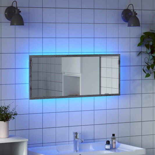 Specchio Da Bagno Con Led 100X8,5X37Cm Truciolato
