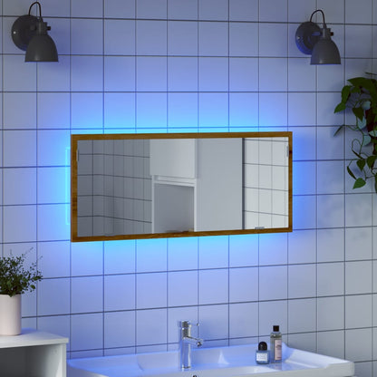 Specchio Da Bagno Con Led 100X8,5X37Cm Truciolato