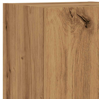 Mobili Tv Con Luci Led 2 Pz 30,5X30X Rovere Artigianale
