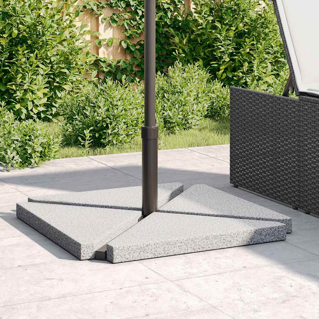 Piastre Per Parasole 4 Pz In Granito Triangolare 14 Kg