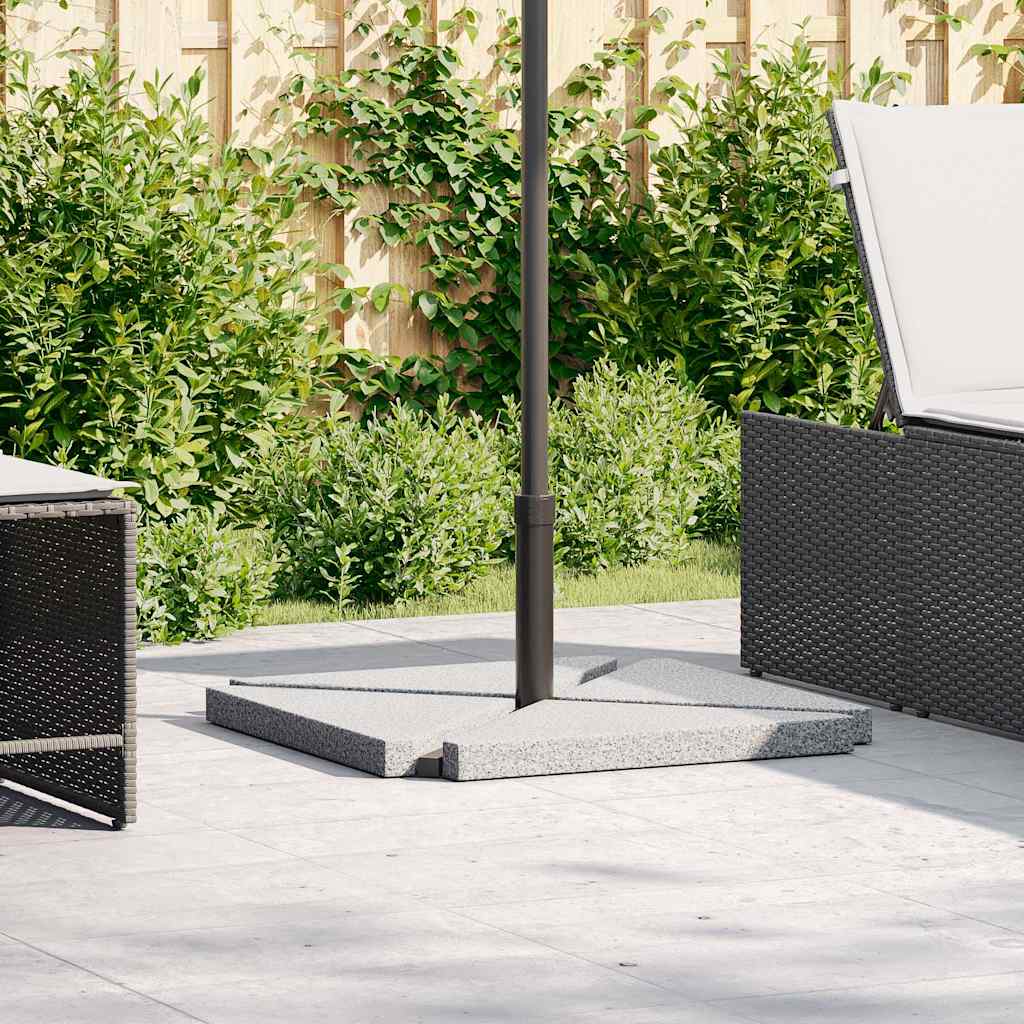 Piastre Per Parasole 4 Pz In Granito Triangolare 14 Kg