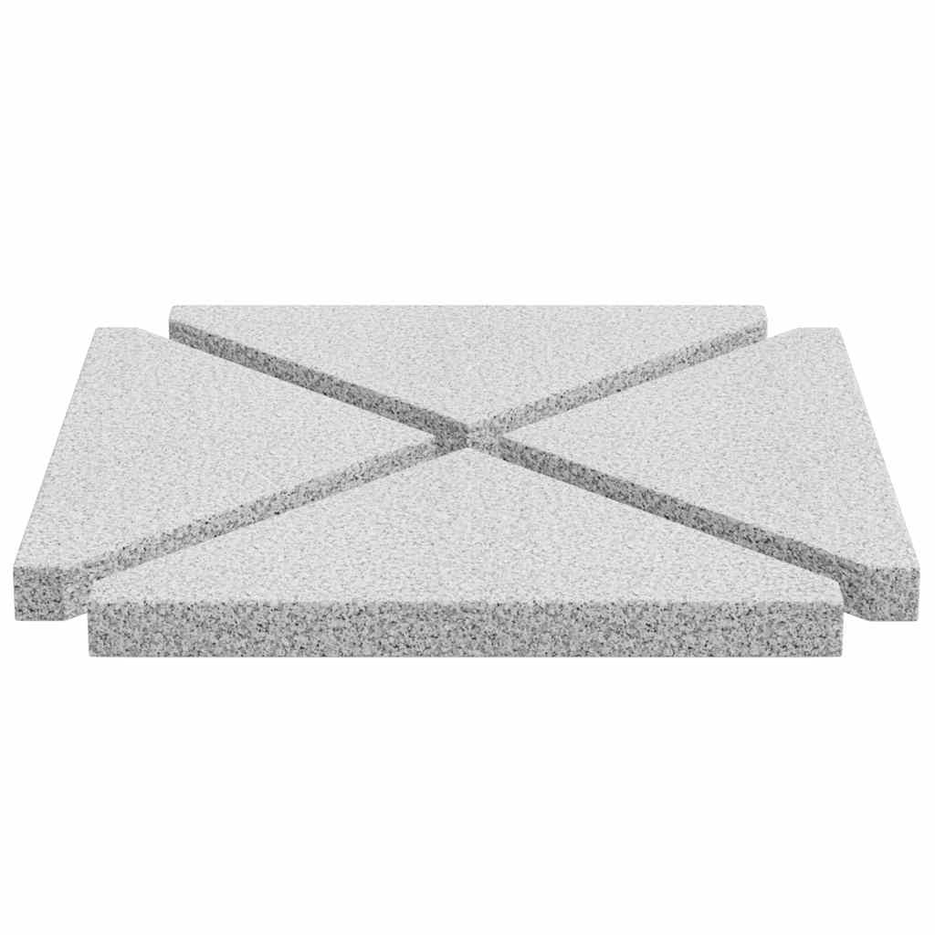 Piastre Per Parasole 4 Pz In Granito Triangolare 14 Kg