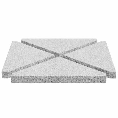 Piastre Per Parasole 4 Pz In Granito Triangolare 14 Kg