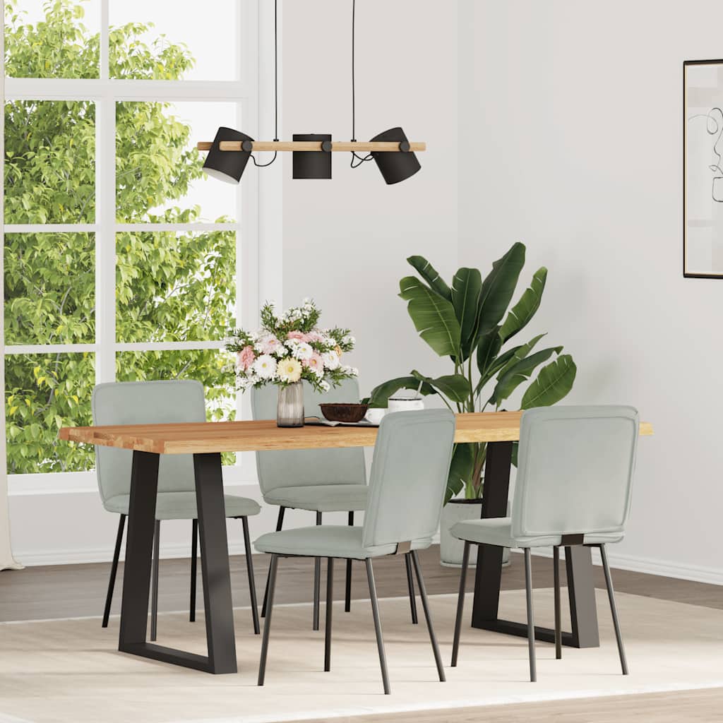 Sedie Da Pranzo 6 Pz Marroni In Velluto