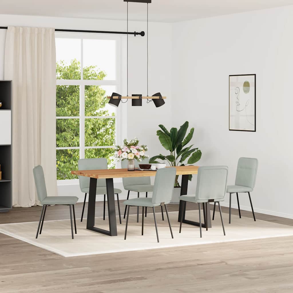 Sedie Da Pranzo 6 Pz Marroni In Velluto