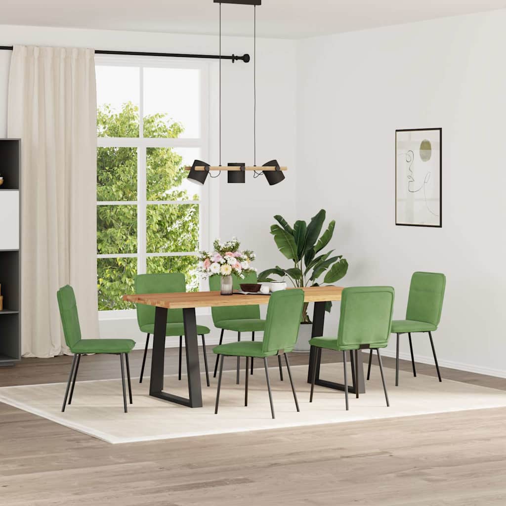 Sedie Da Pranzo 6 Pz Marroni In Velluto