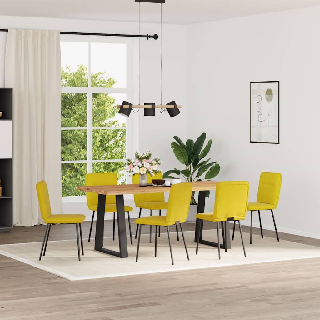 Sedie Da Pranzo 6 Pz Marroni In Velluto