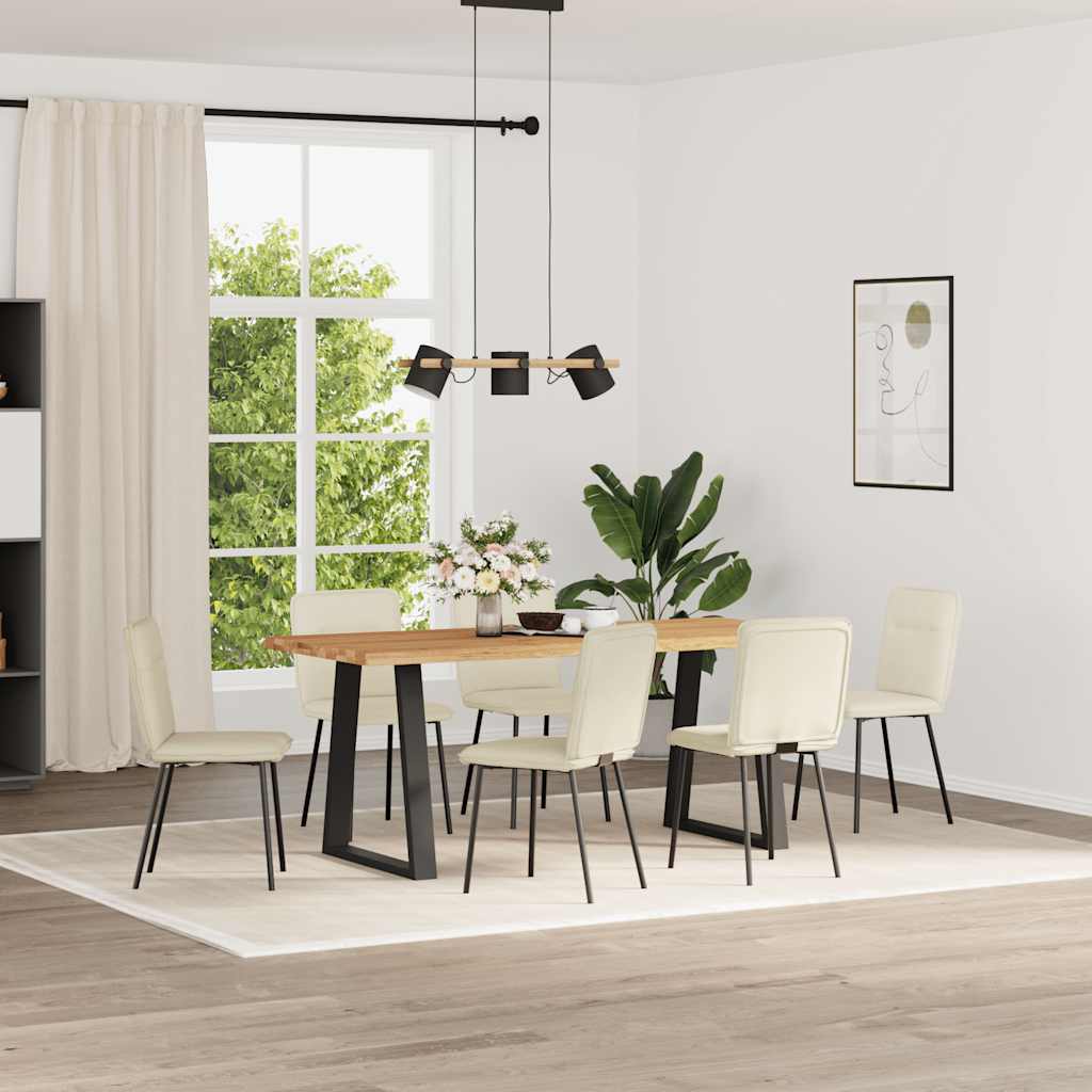 Sedie Da Pranzo 6 Pz Marroni In Velluto