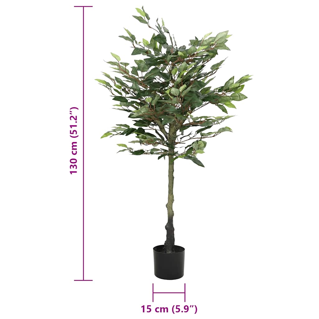 Albero Di Ficus Artificiale 480 Foglie Verde