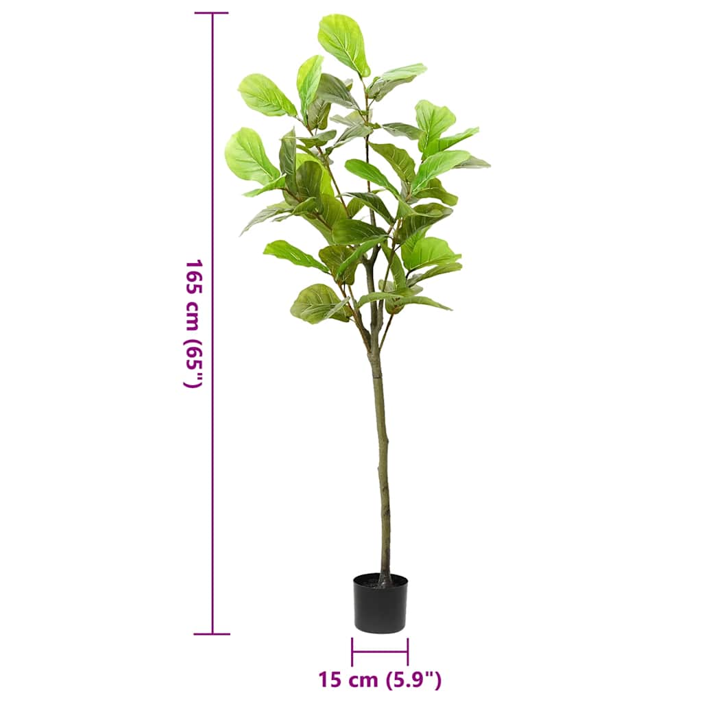 Albero Di Ficus Artificiale 48 Foglie Verde