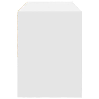 Scarpiera Impilabile Bianca 89,5X30X40 Cm