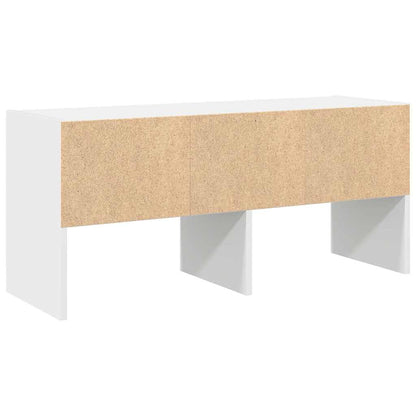 Scarpiera Impilabile Bianca 89,5X30X40 Cm