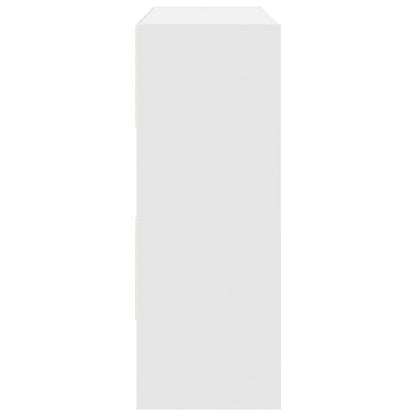 Scarpiere 2 Pz Impilabili Bianche 89,5X30X40 Cm