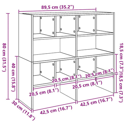 Scarpiere 2 Pz Impilabili Bianche 89,5X30X40 Cm