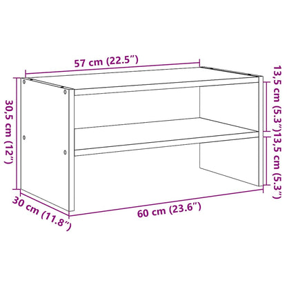 Scarpiera Impilabile 60X30X30,5 Cm