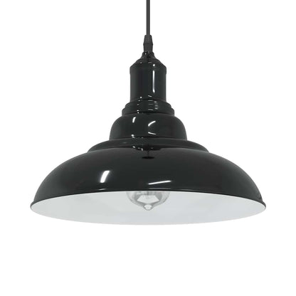 Lampada A Sospensione Regolabile E27 Blu Scuro Ø31 Cm Metallo