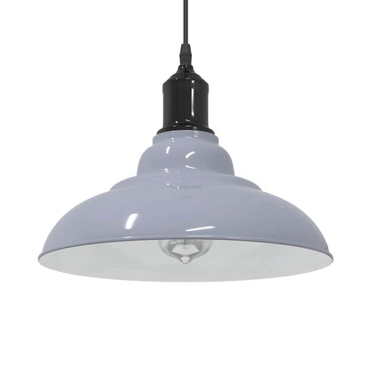 Lampada A Sospensione Regolabile E27 Blu Scuro Ø31 Cm Metallo