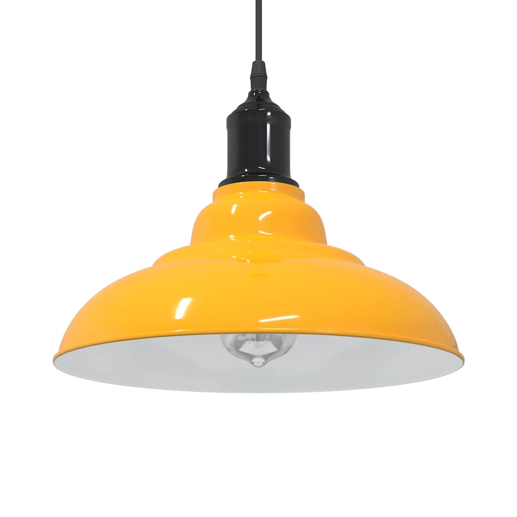 Lampada A Sospensione Regolabile E27 Blu Scuro Ø31 Cm Metallo