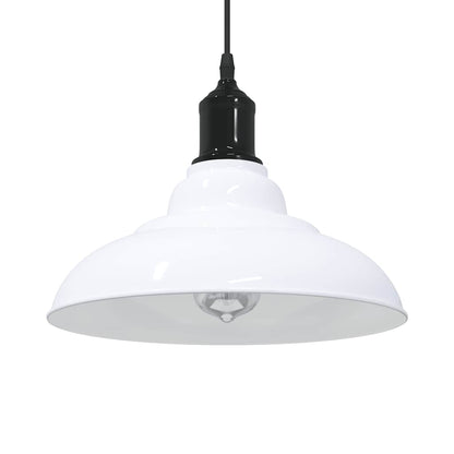 Lampada A Sospensione Regolabile E27 Blu Scuro Ø31 Cm Metallo