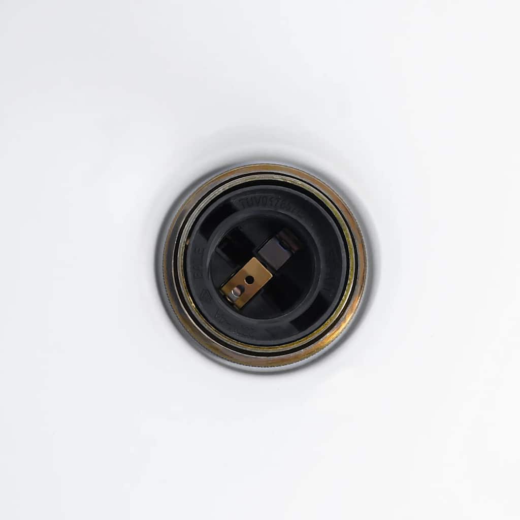 Lampada A Sospensione Regolabile E27 Nero Lucido Ø22 Cm Metallo