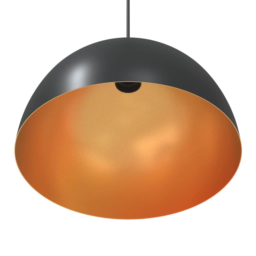 Lampada A Sospensione 2 Pz Regolabile E27 Ø 30 Cm Metallo