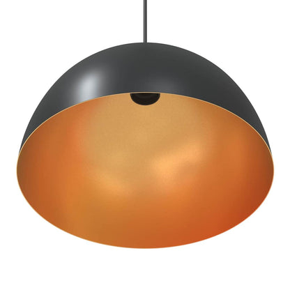 Lampada A Sospensione 2 Pz Regolabile E27 Ø 30 Cm Metallo
