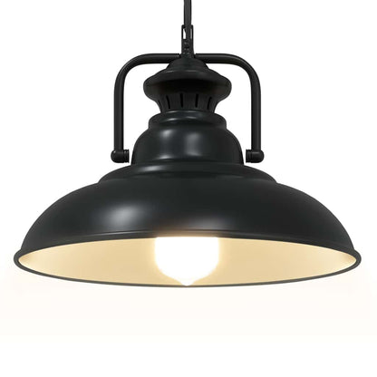 Lampada A Sospensione E27 Nero Ø31 Cm In Metallo Grigio Sonoma