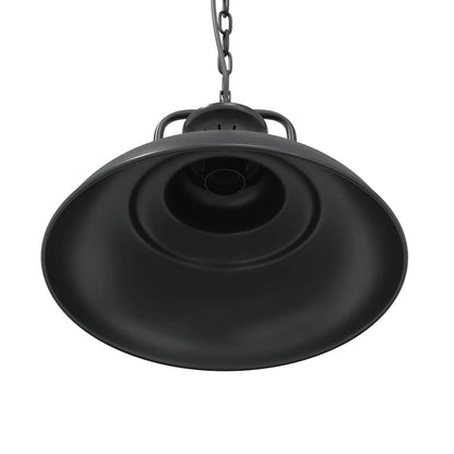 Lampada A Sospensione E27 Nero Ø31 Cm In Metallo Grigio Sonoma