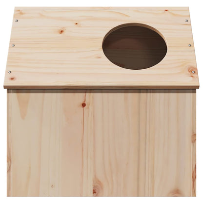 Cuccia Per Gatti 41X50X50 Cm In Legno Massello Di Pino