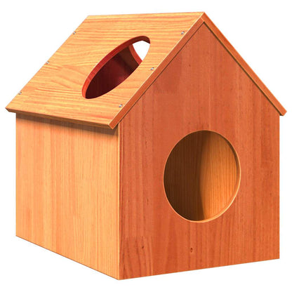 Cuccia Per Gatti 41X50X50 Cm In Legno Massello Di Pino