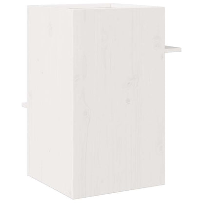 Cuccia Per Gatti Bianca 43X43X60 Cm In Legno Massello Di Pino