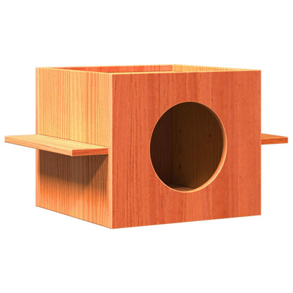 Cuccia Per Gatti Bianca 51X35X30 Cm In Legno Massello Di Pino