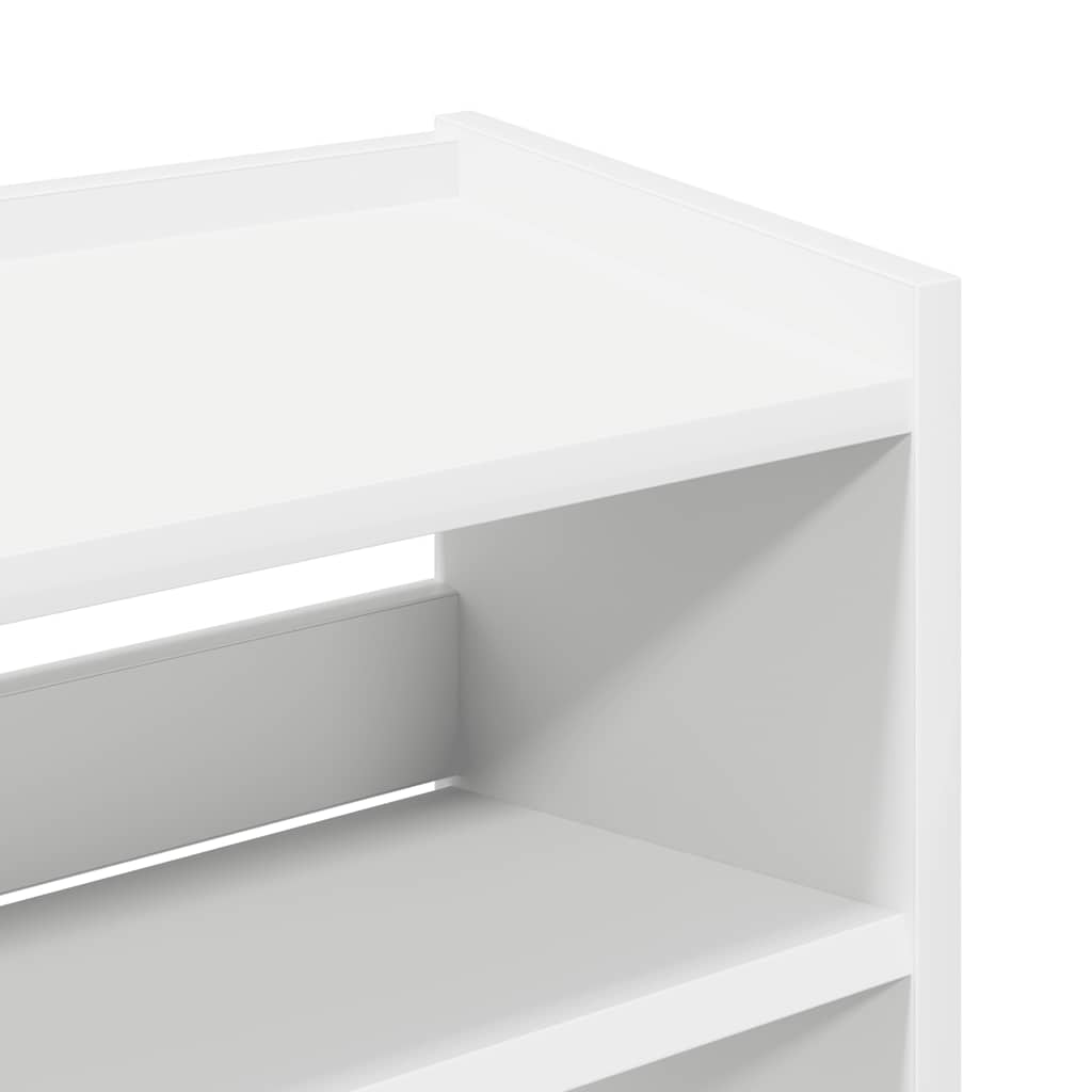 Scarpiera Bianca 60X25X In Truciolato Bianco