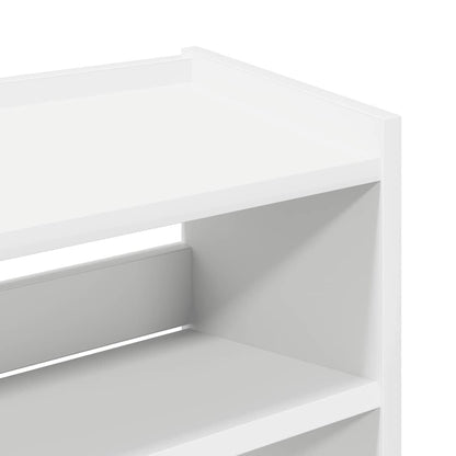 Scarpiera Bianca 60X25X In Truciolato Bianco