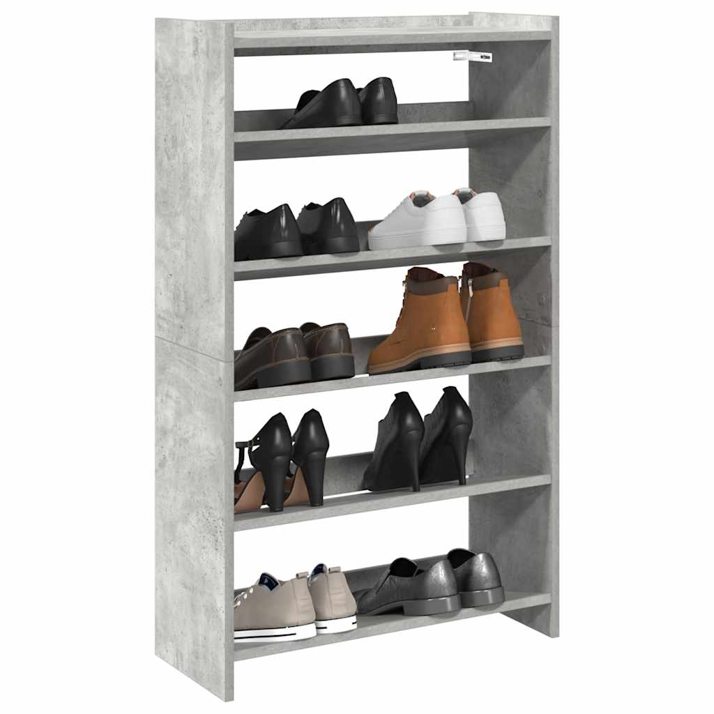Scarpiera 80X25X In Legno Multistrato Grigio Cemento