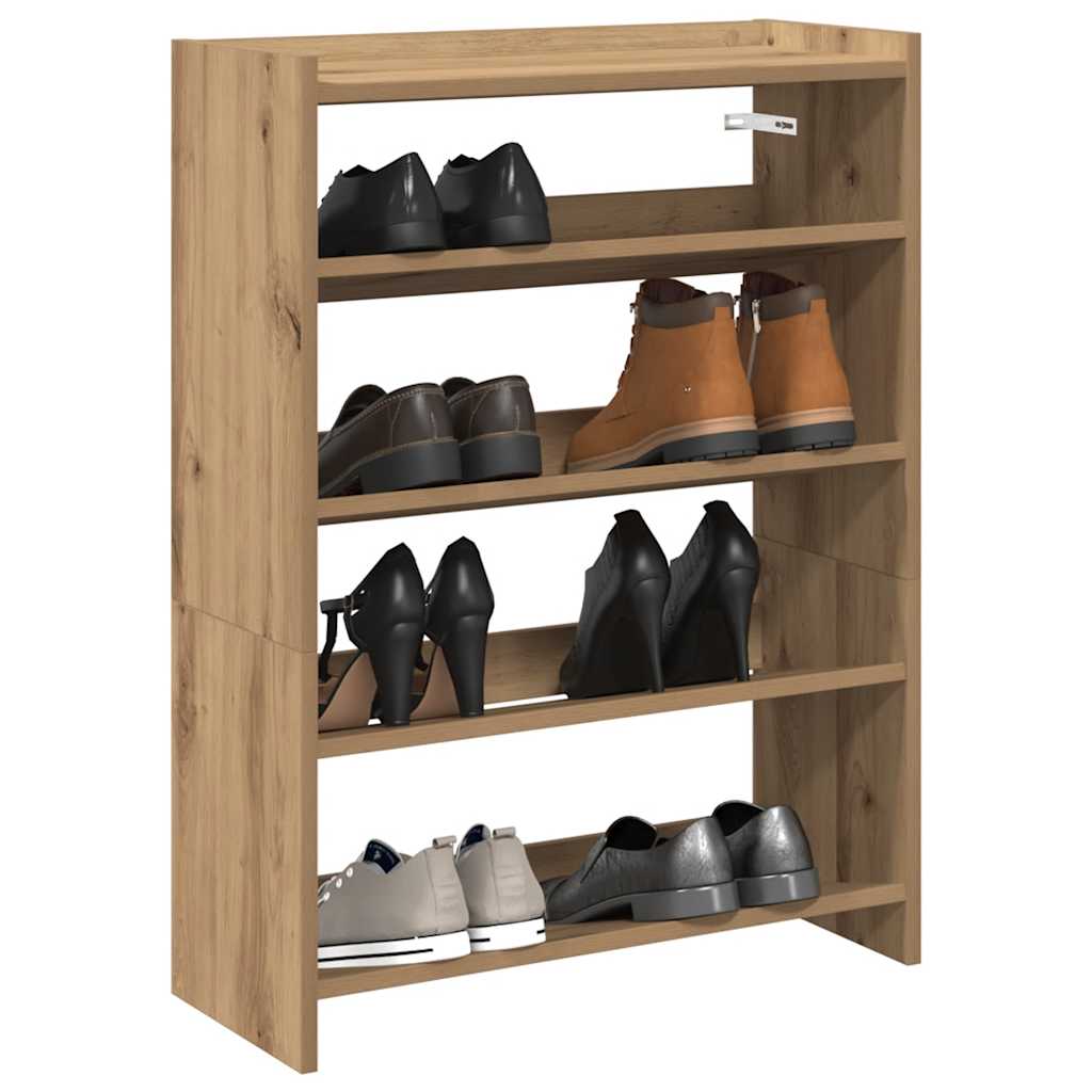Scarpiera 80X25X In Legno Multistrato Rovere Artigianale