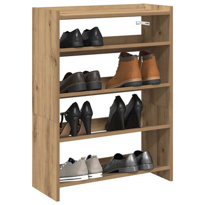 Scarpiera 80X25X In Legno Multistrato Rovere Artigianale