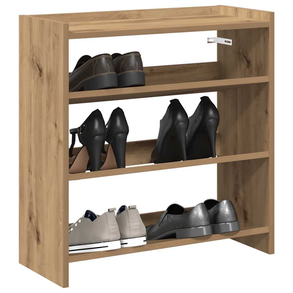 Scarpiera 80X25X In Legno Multistrato Rovere Artigianale