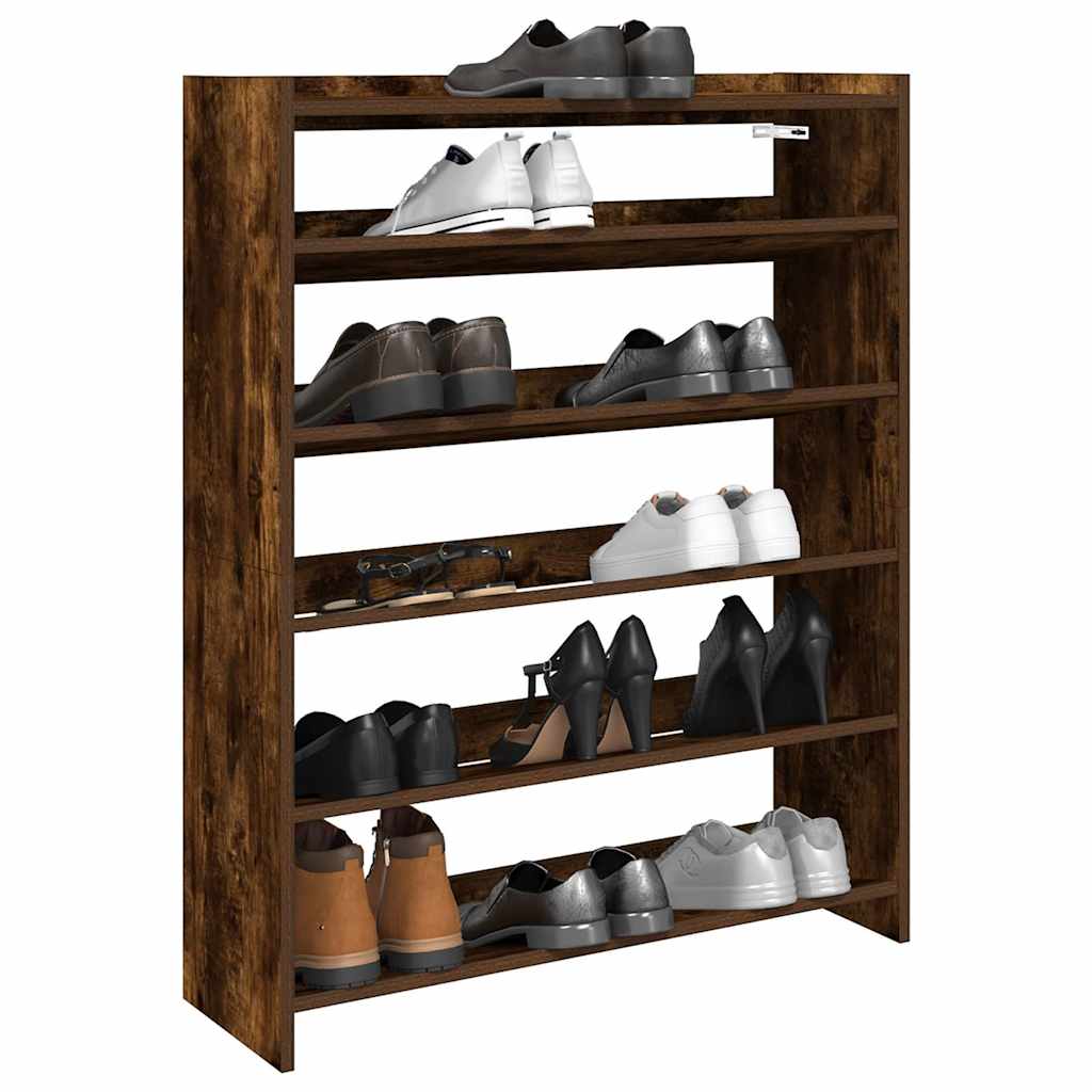 Scarpiera 60X25X In Legno Multistrato Rovere Fumo