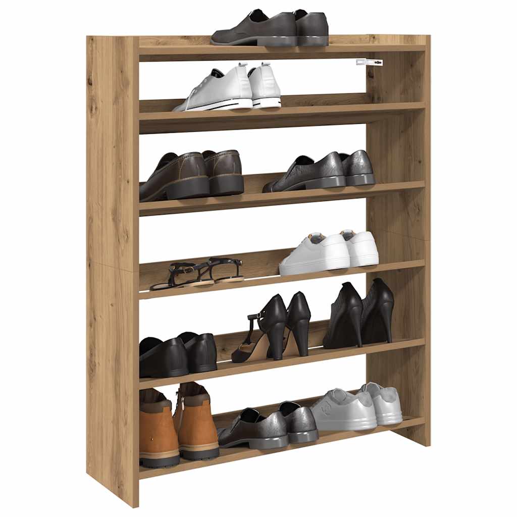 Scarpiera 80X25X In Legno Multistrato Rovere Artigianale
